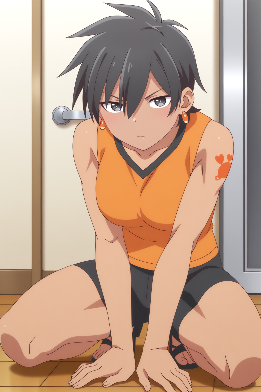 Kanie Kusagakure,  anime coloring,  full body on Tensor.Art