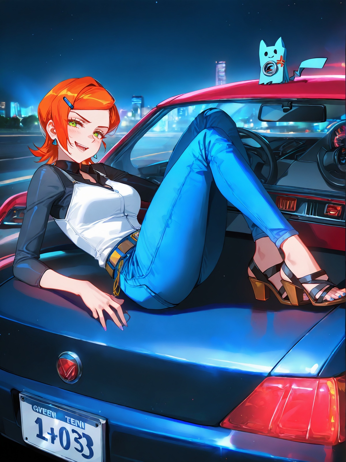 1girl,  smug,  potrait on Tensor.Art
