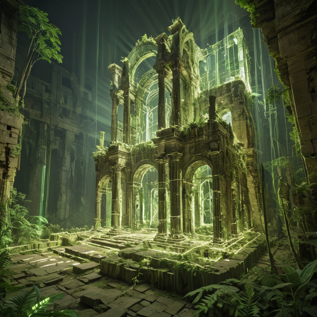 masterpiece,  best quality,  arsworldoflight An ancient light ruin on Tensor.Art