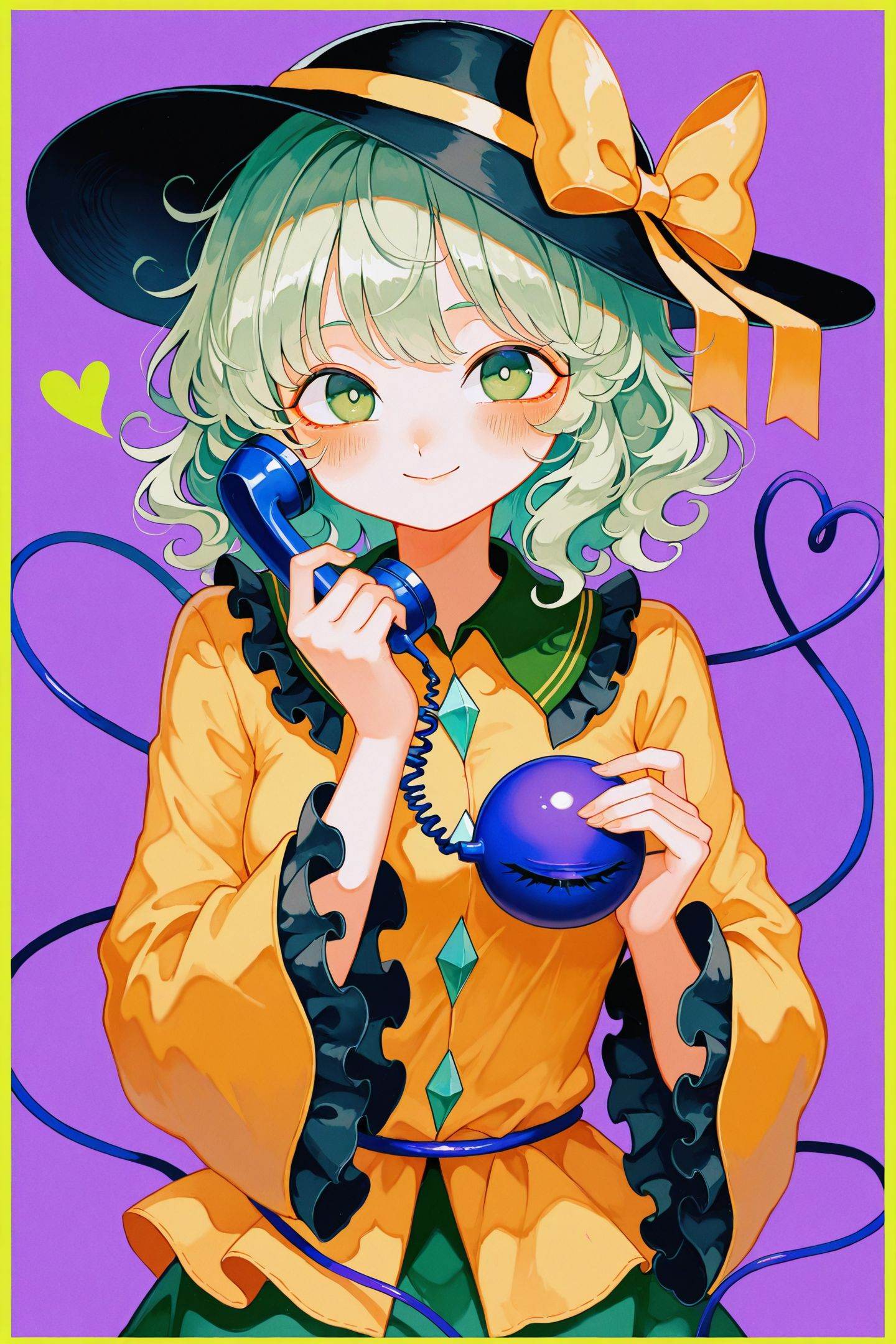 jirokano Style,  1girl,  komeiji koishi on Tensor.Art