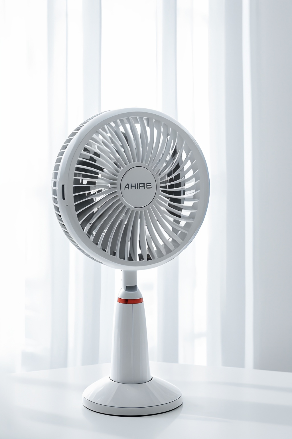 dianshang,no humans,curtains,<lora:dianshang2-000014:0.6>,white desktop,close-up,bladeless fan,