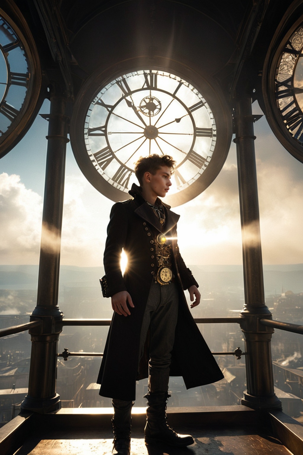 (1boy),  21year old,  arkane style steampunk fantasy on Tensor.Art