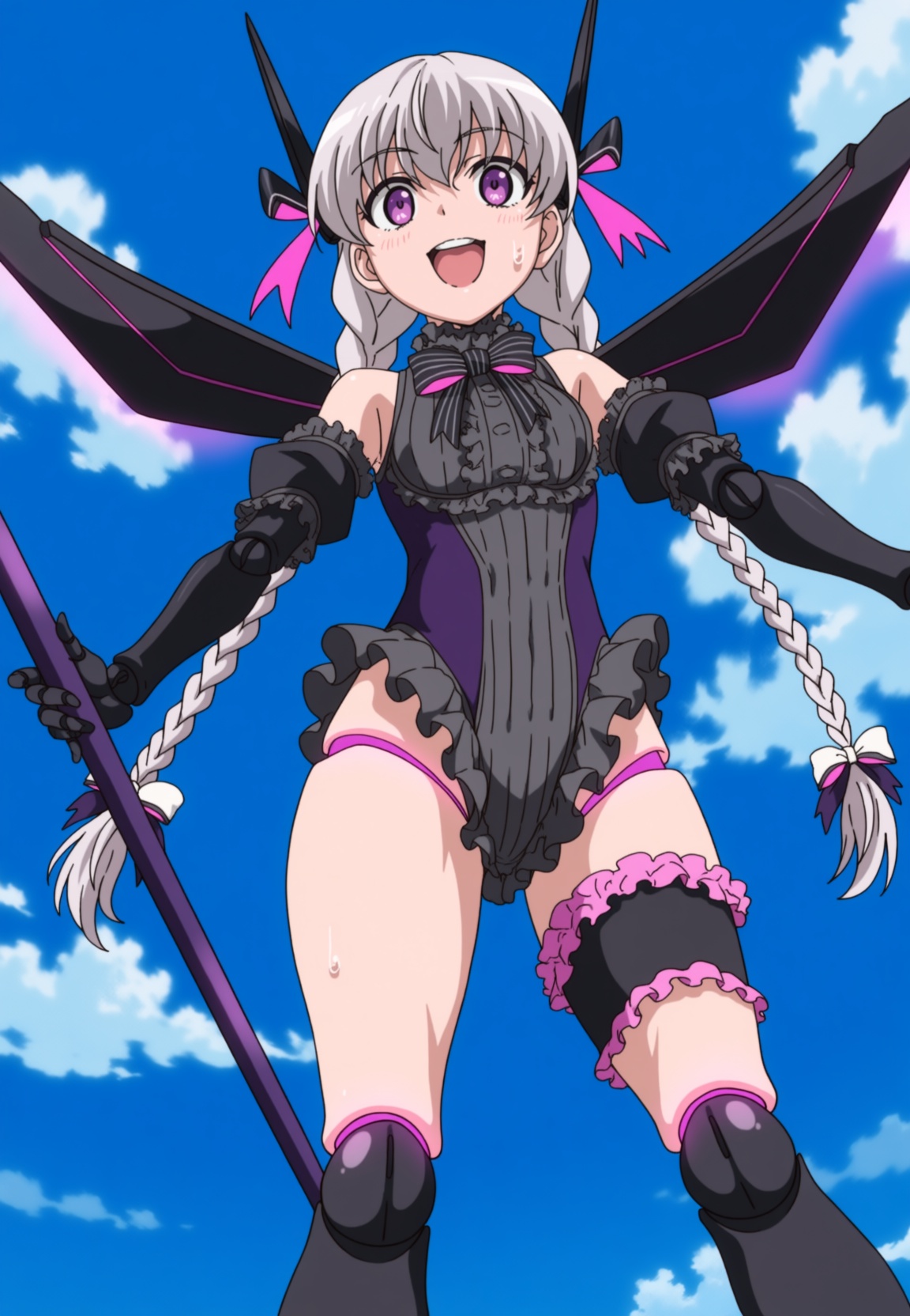 anime screencap,  anime coloring,  long hair on Tensor.Art