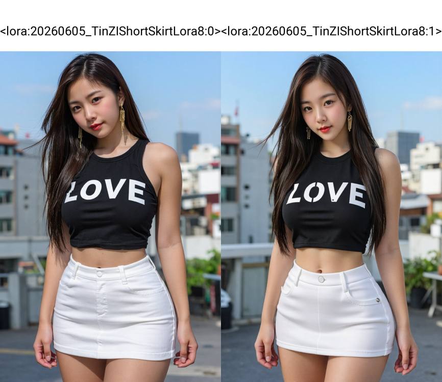 20260605_TinZIShortSkirtLora8 超短裙 by 天TIN on Tensor.Art