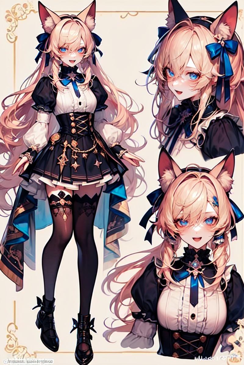 nijiref,  reference sheet,  1girl on Tensor.Art