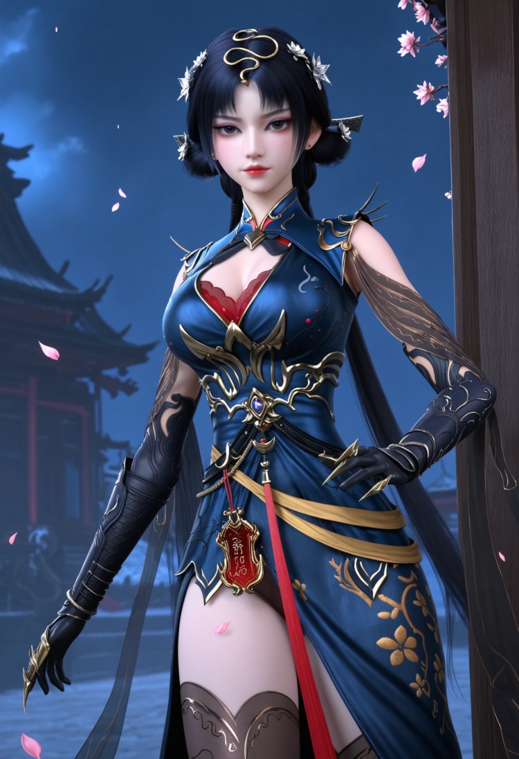 金小釵跑上半身最好删掉下半身的tag-国漫-Illustrious光辉 by 云落 on Tensor.Art