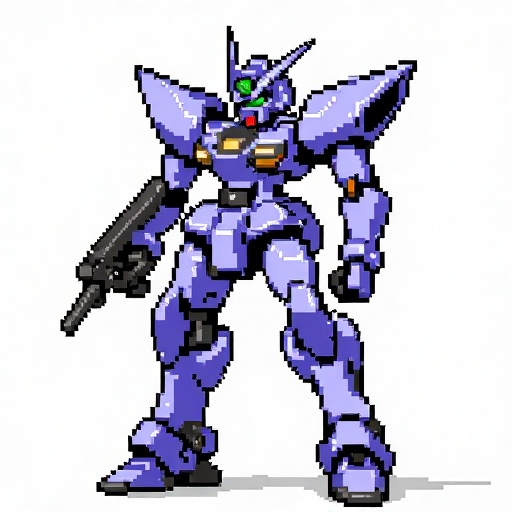 XSJS,XSJS,pixel art,a sci-fi mecha,full body,outline,