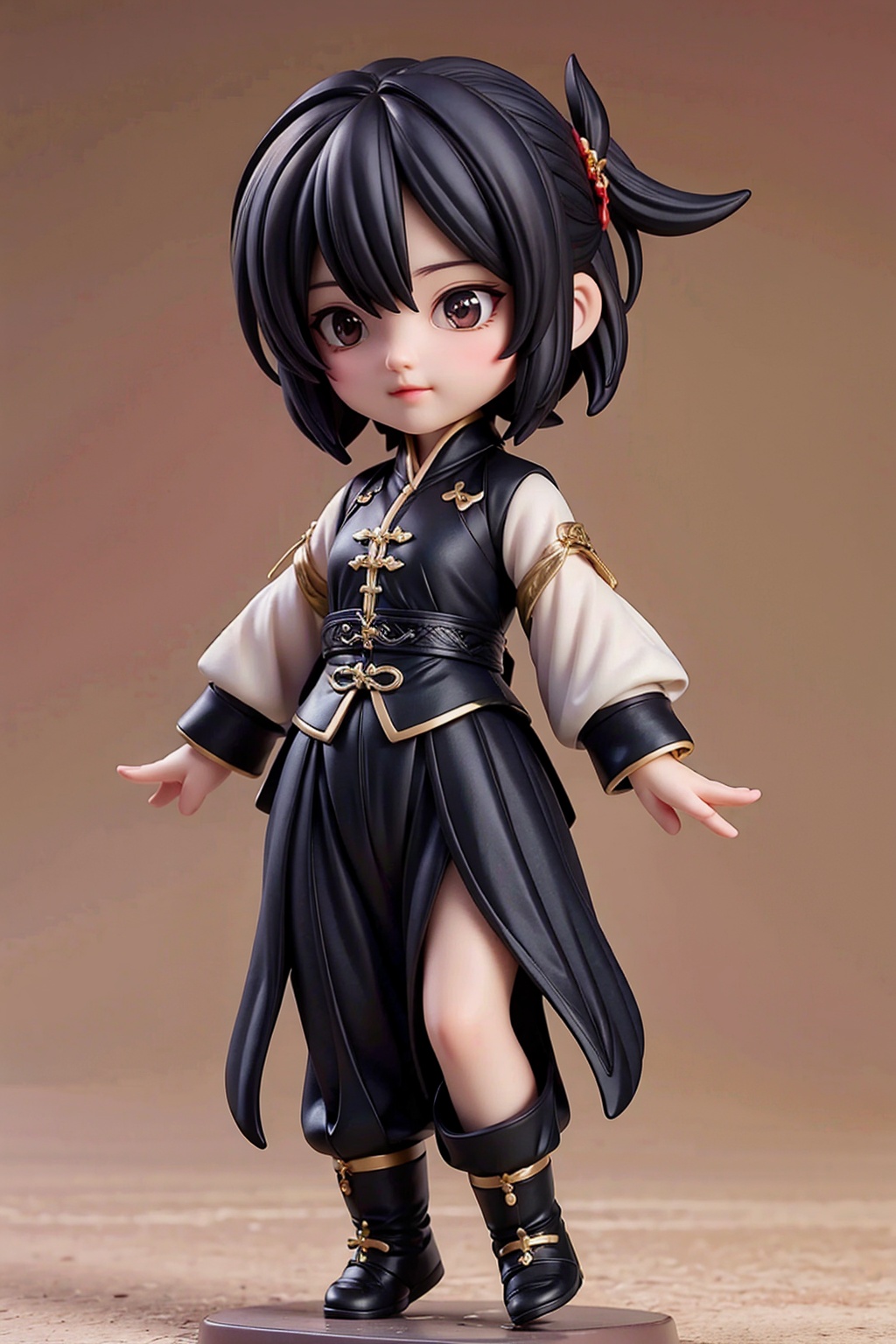 boy,black hair,full body,arms at sides,chinese clothes,