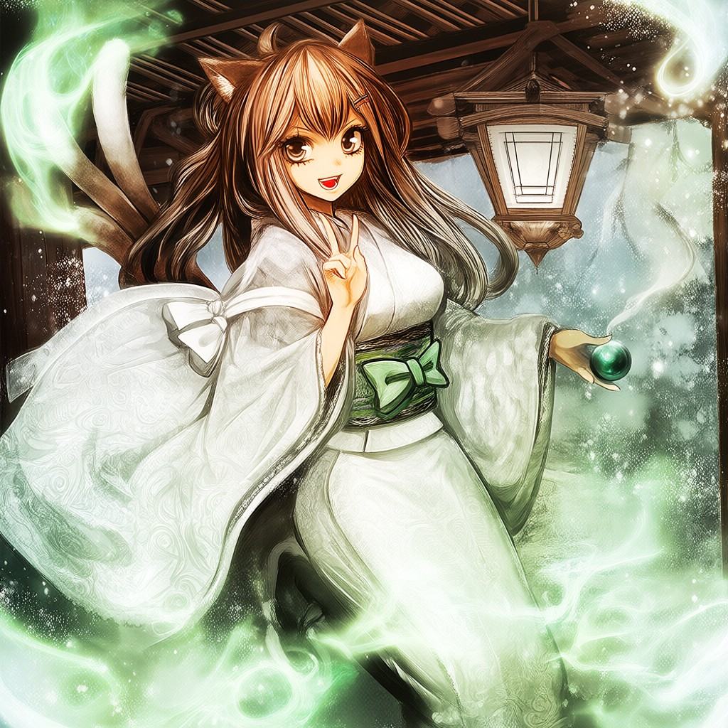 ducaELKstyle illustration. It features a young woman with cat-like features,  including large,  expressive eyes on Tensor.Art