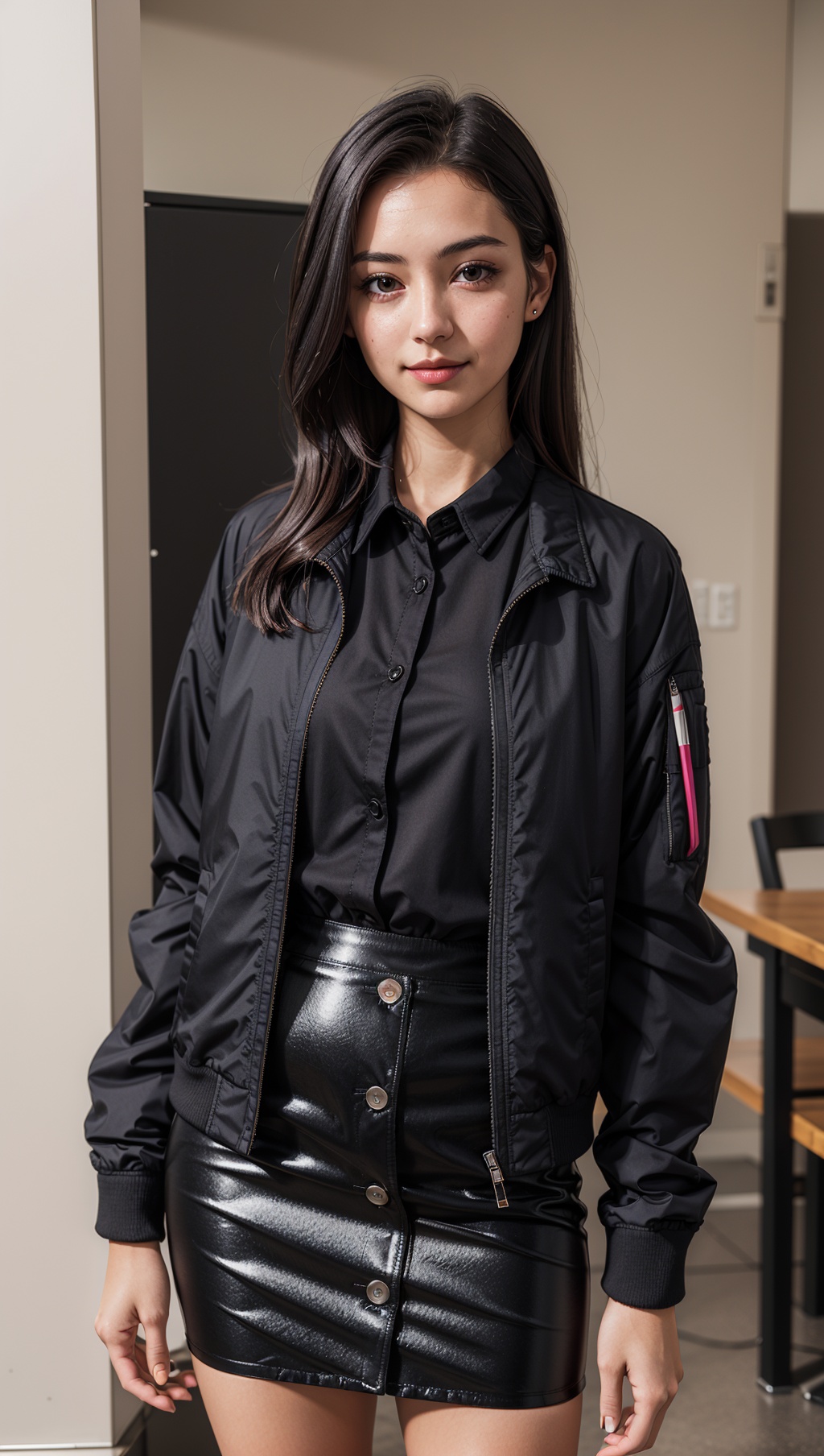 a photograph of (1girl,  23 years old,  slight smile) on Tensor.Art