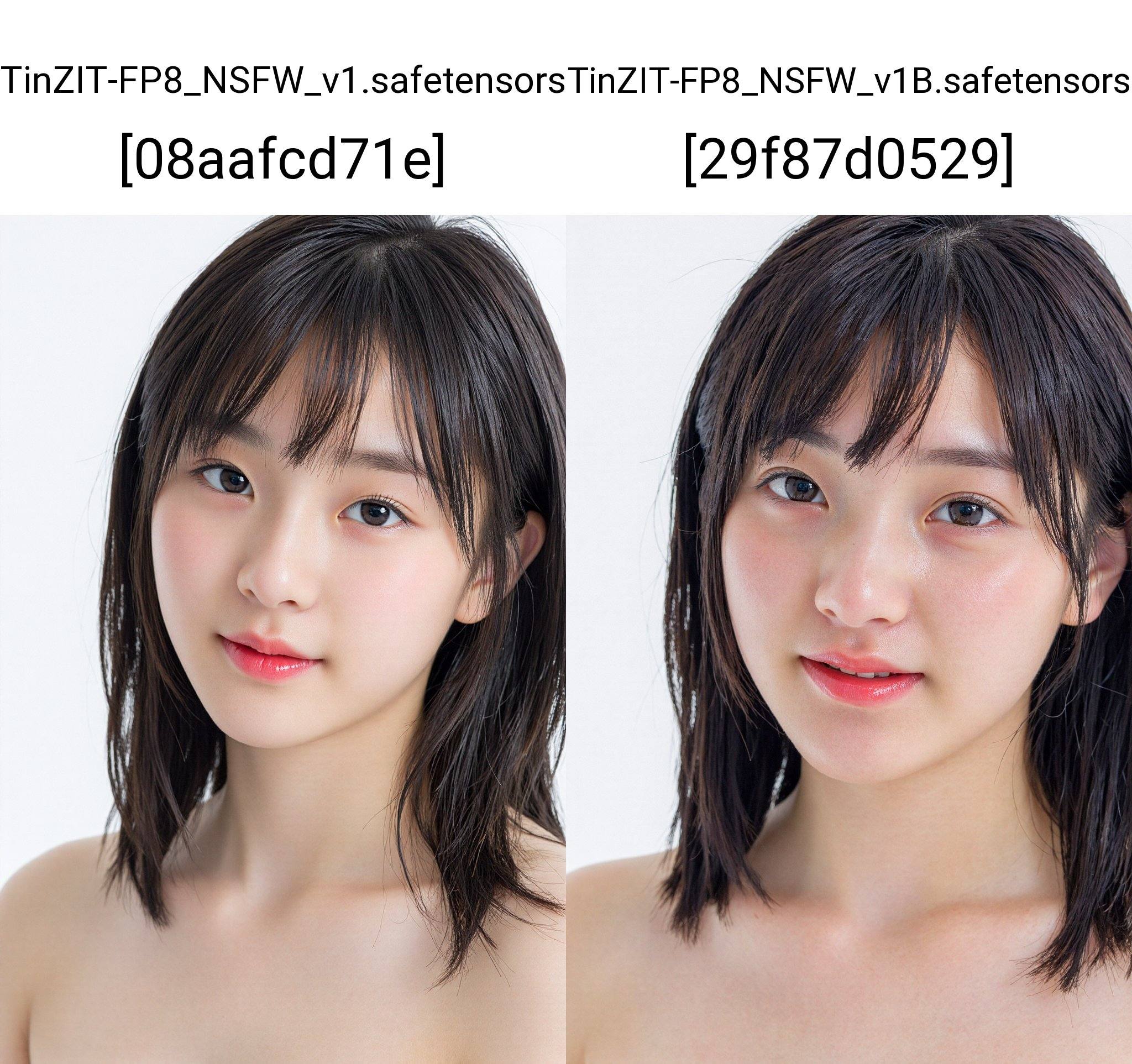 A portrait of a young East Asian woman,  appearing to be in her late teens or early twenties,  is presented in a studio he...