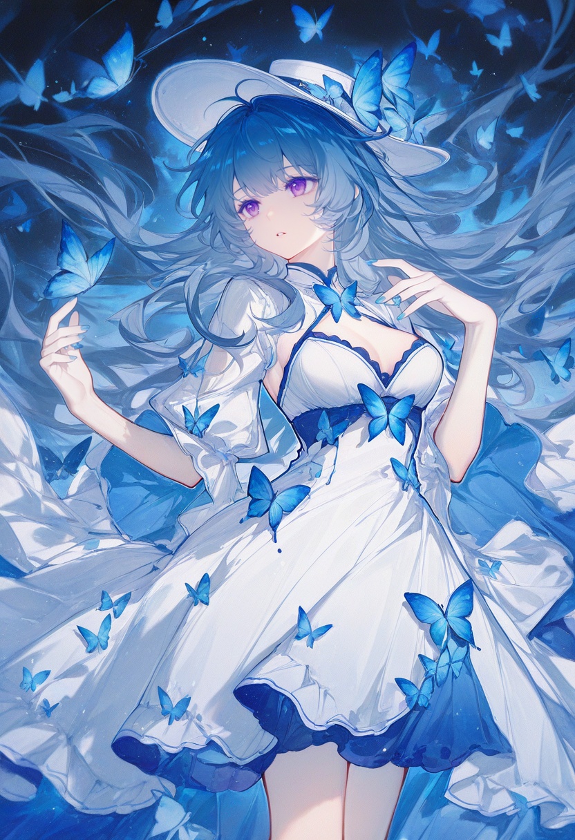 千千結FG,  solo,  butterfly on Tensor.Art