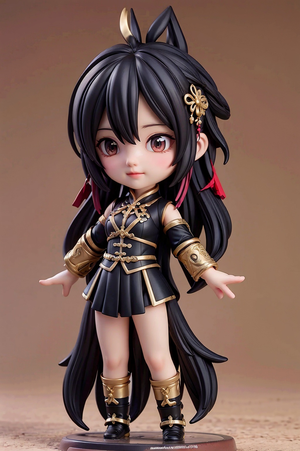 girl,black long hair,full body,arms at sides,chinese clothes,