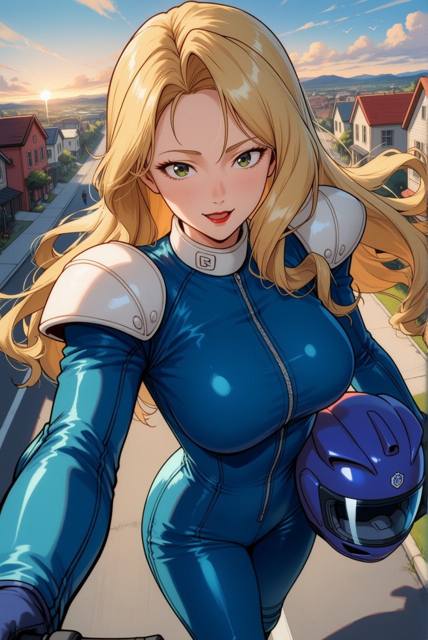 Rex,  long blonde hair,  green eyes on Tensor.Art