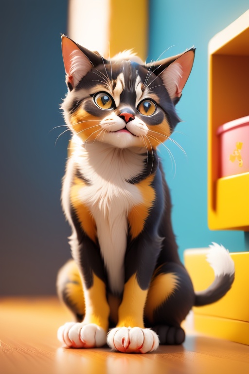 <lora:鲜创一派@猿酷侠:1>,XCYP 1cat,C4D,