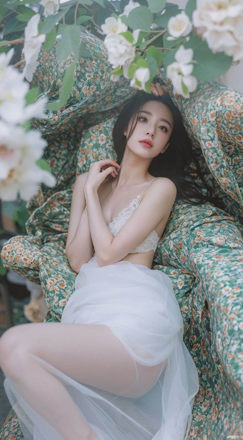 18 yo asian girl,  Rococo,  dark style on Tensor.Art