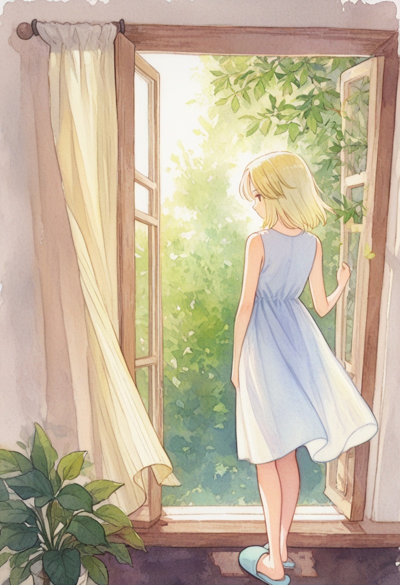 kaya,  1girl,  window on Tensor.Art