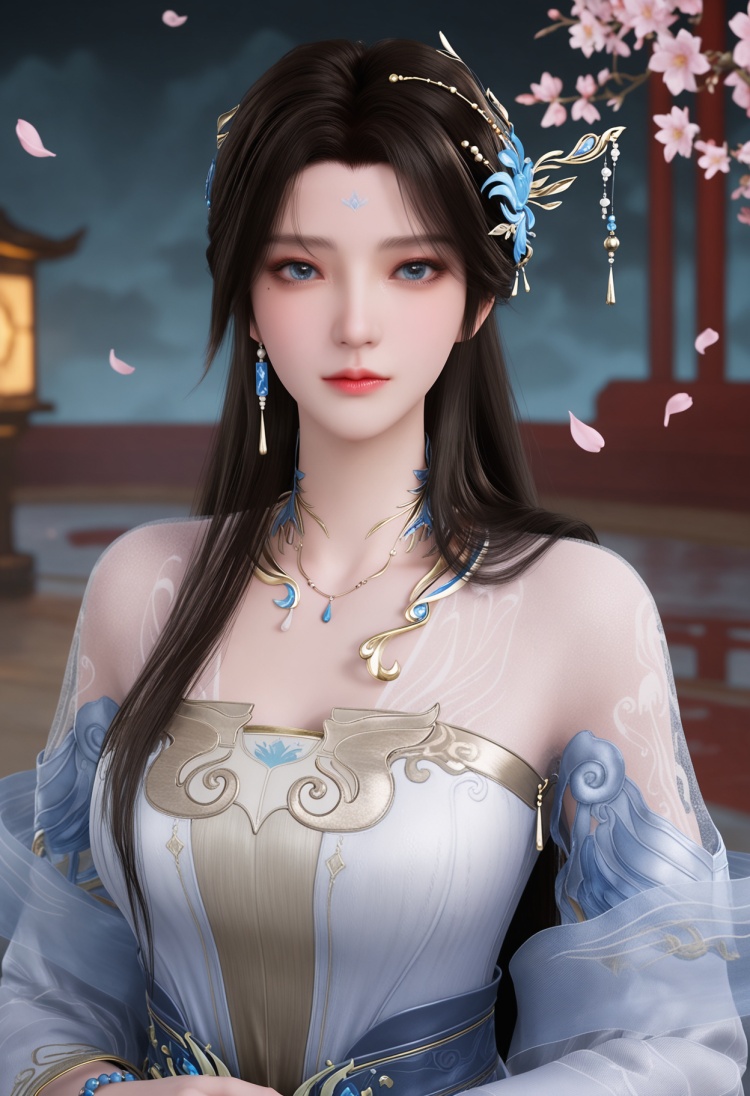 安妙依服装2 发饰和飘带不稳定-国漫-Illustrious光辉 by 云落 on Tensor.Art