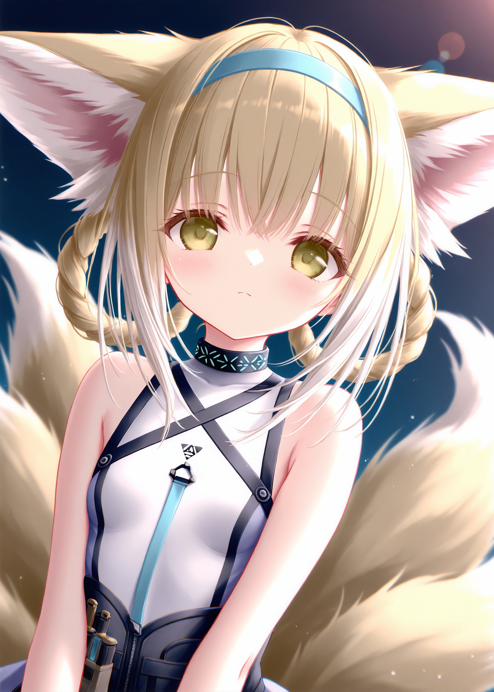 masterpiece,very aware,highres,absurdres,newest,best quality,high quality,loli,petite,chromatic_aberration,lens_flare,dynamic_angle,cinematic_angle,//,artist:konya_karasue,artist:tinker bell,//,1girl,suzuran \(arknights\),