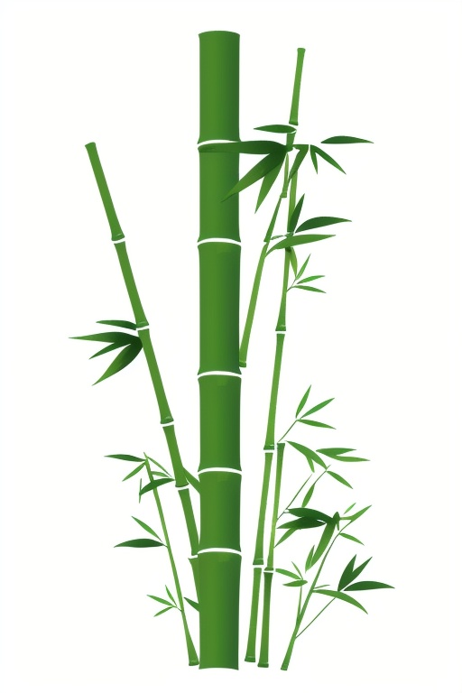white background, bamboo, green theme, bamboo forest, flat design style,<lora:lbc_bamboo_v1.0:0.8>,