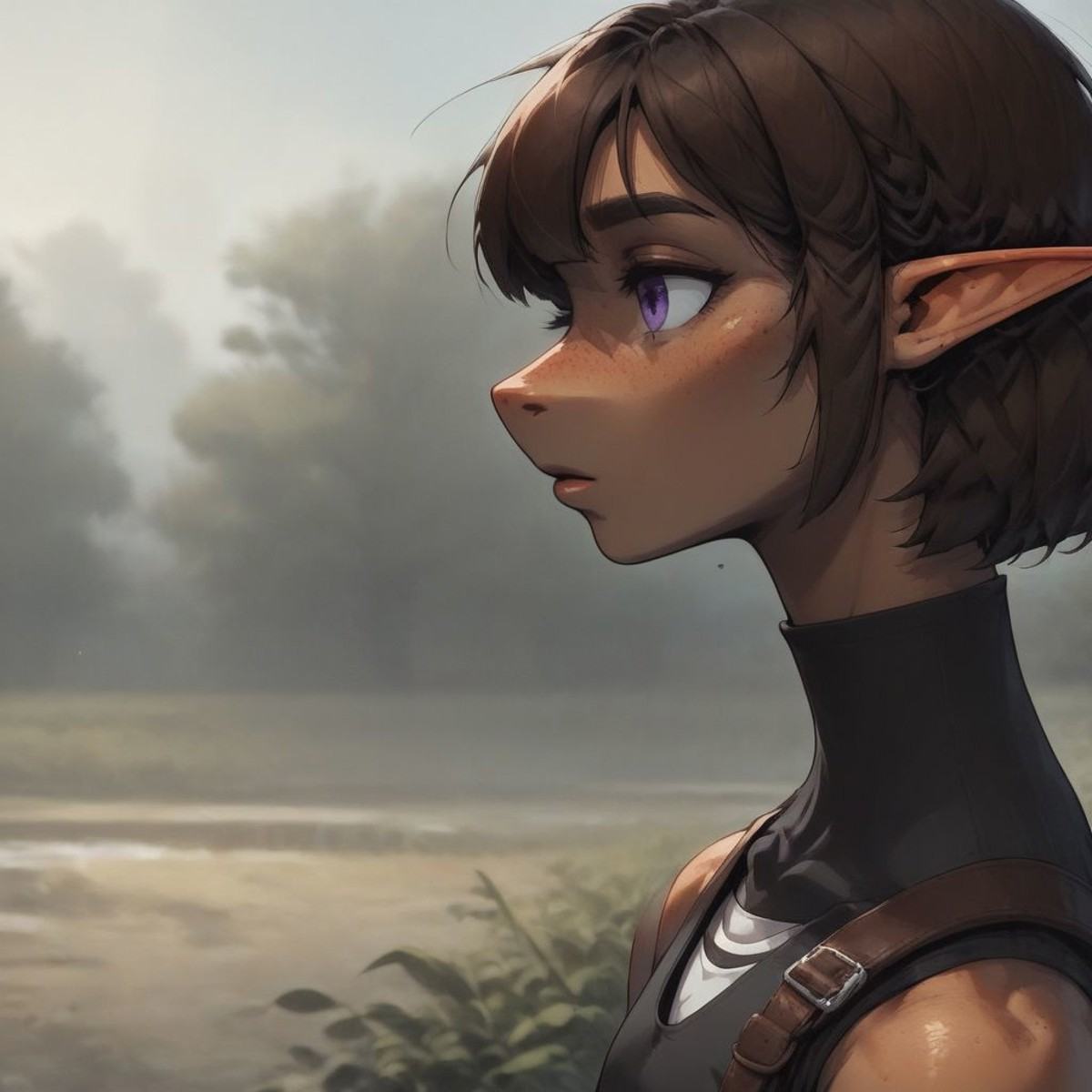 Lapanya,  1 person,  pointy ears on Tensor.Art
