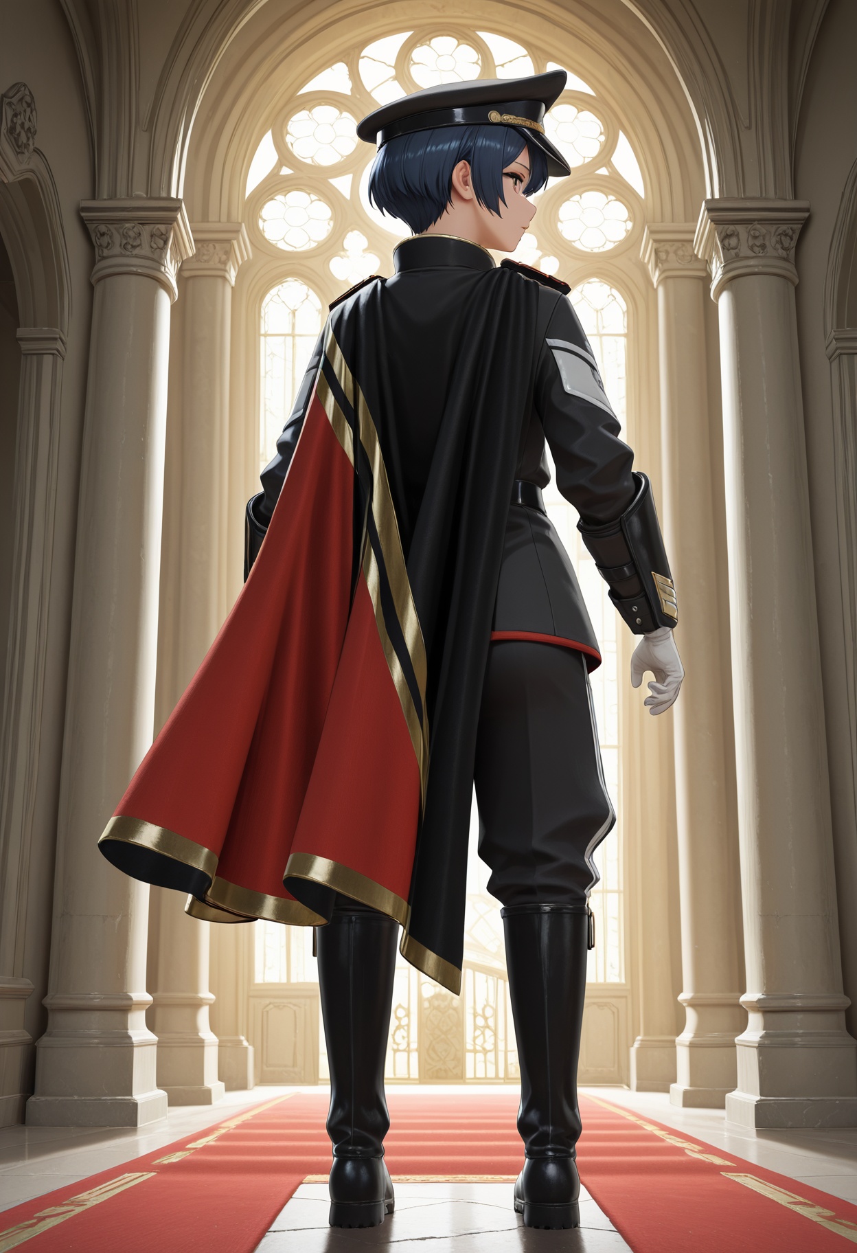 hd2paradecommander,  military uniform,  black uniform on Tensor.Art
