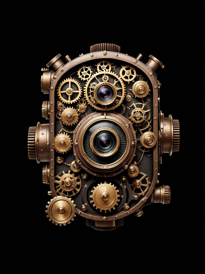 steampunk,  no humans,  gears on Tensor.Art