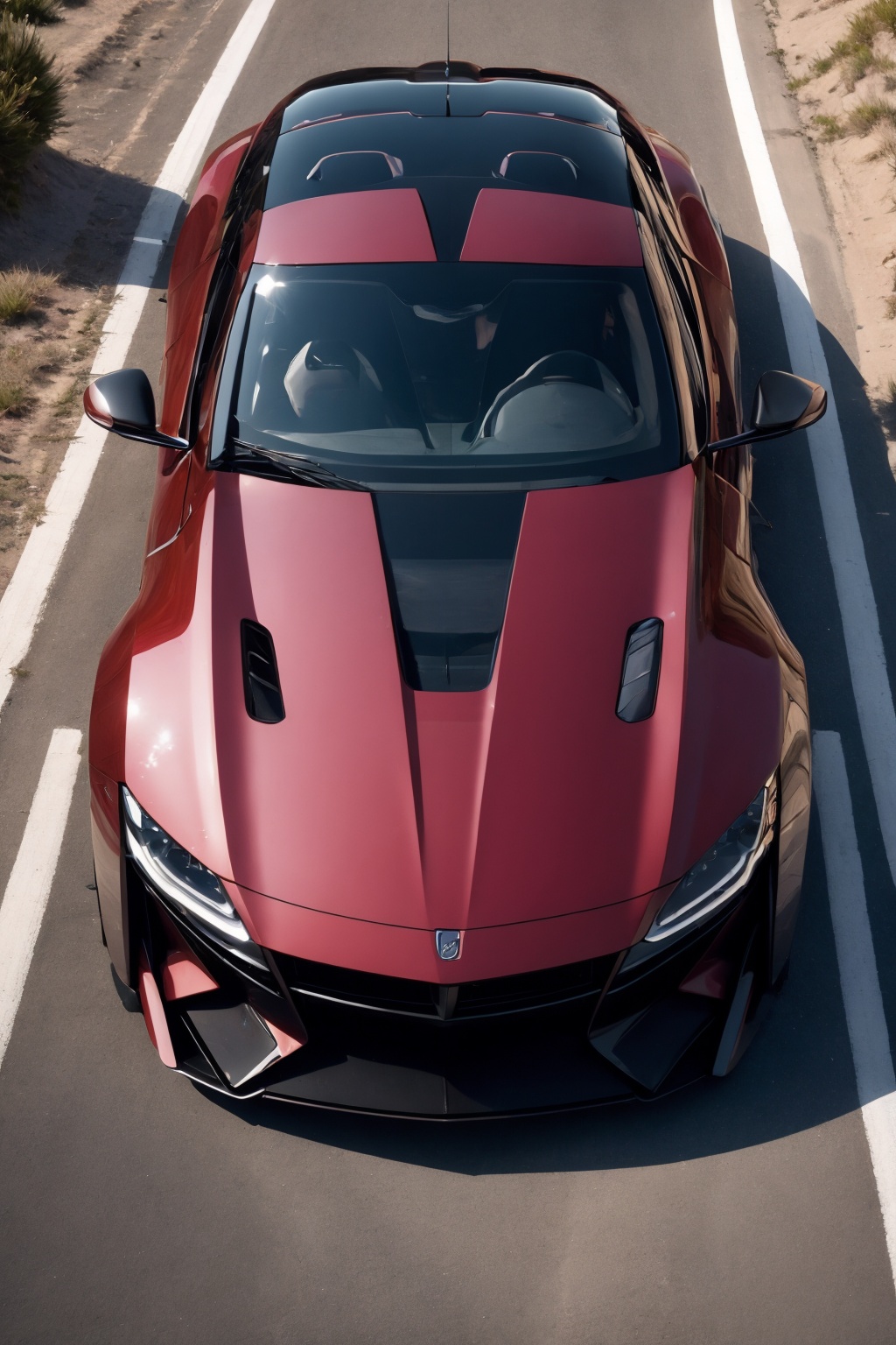 vehicle focus,  no humans,  sports car on Tensor.Art