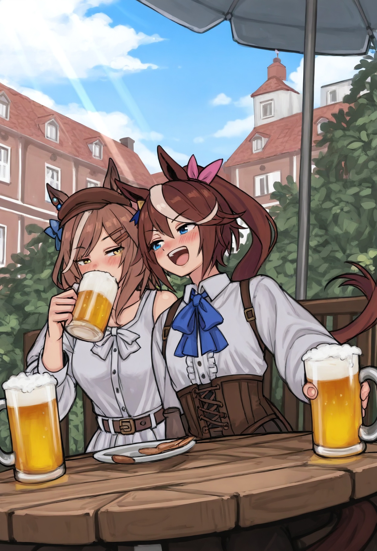 2girls,  matikanetannhauser \(umamusume\),  tokai teio \(umamusume\) on Tensor.Art