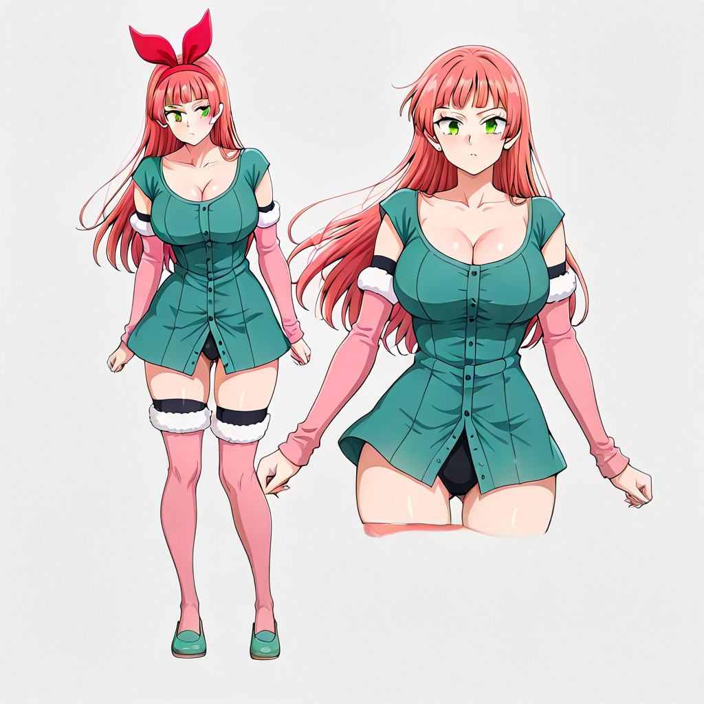 isolde_fka,  pink hair,  long hair on Tensor.Art