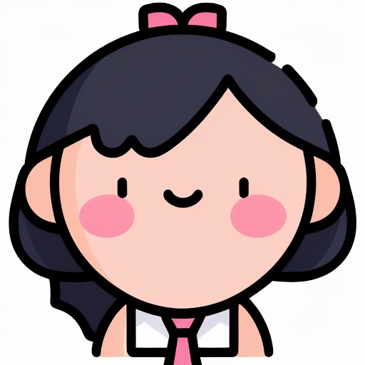 icon, solo, flat color, 1girl, necktie, looking at viewer, smile, simple background, blush stickers, white background, hair ornament, dot nose, portrait, no lineart, closed mouth, <lora:icon1:0.8>