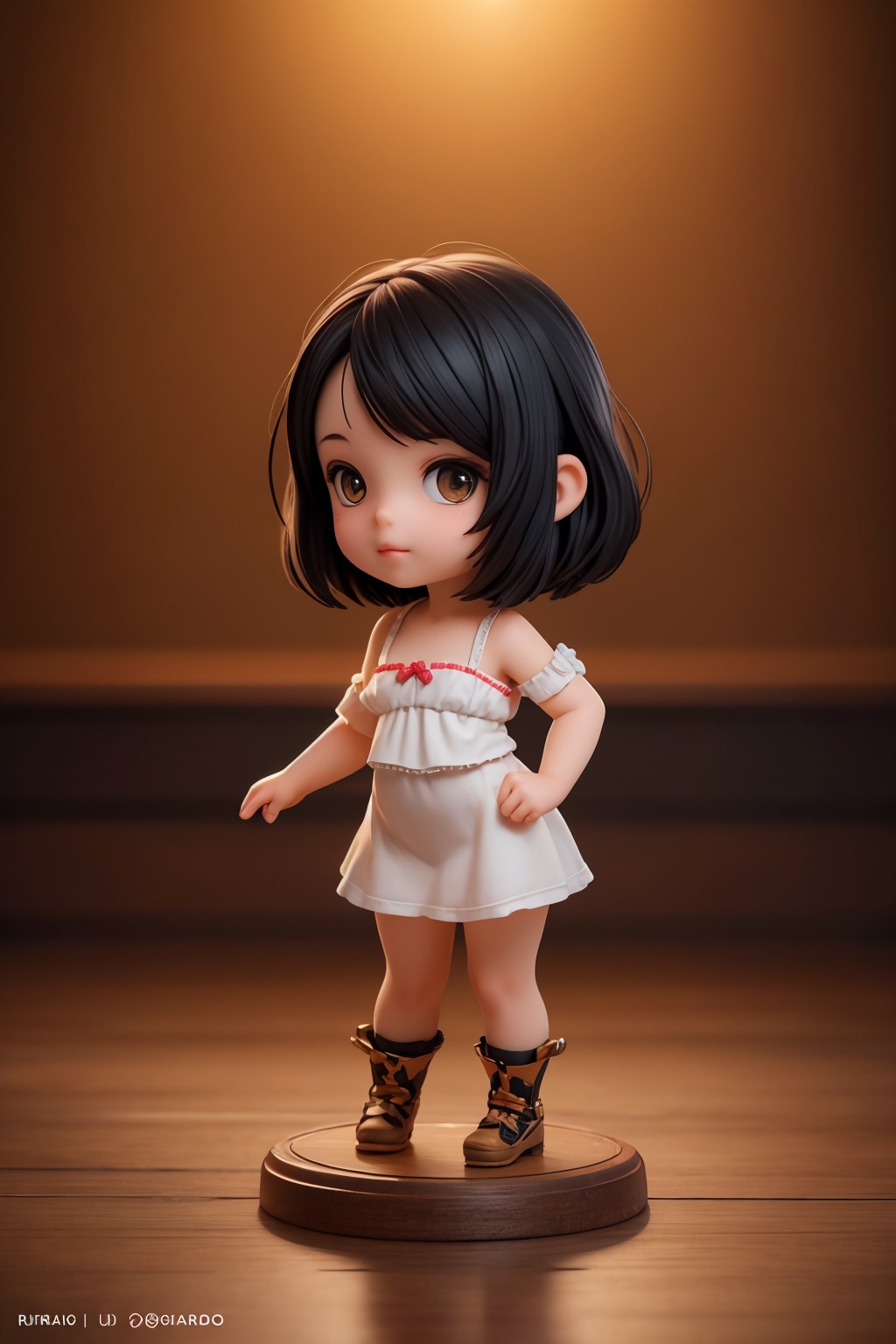 (best quality:1.4),(masterpiece:1.4),(photorealistic:1.4),(Realistic:1.2),(ultra high res, raw photo:1.4),(hdr, hyperdetailed:1.2),(8K:1.2),cinematic photo 1girl,(chibi:1.1),black hair,full body,