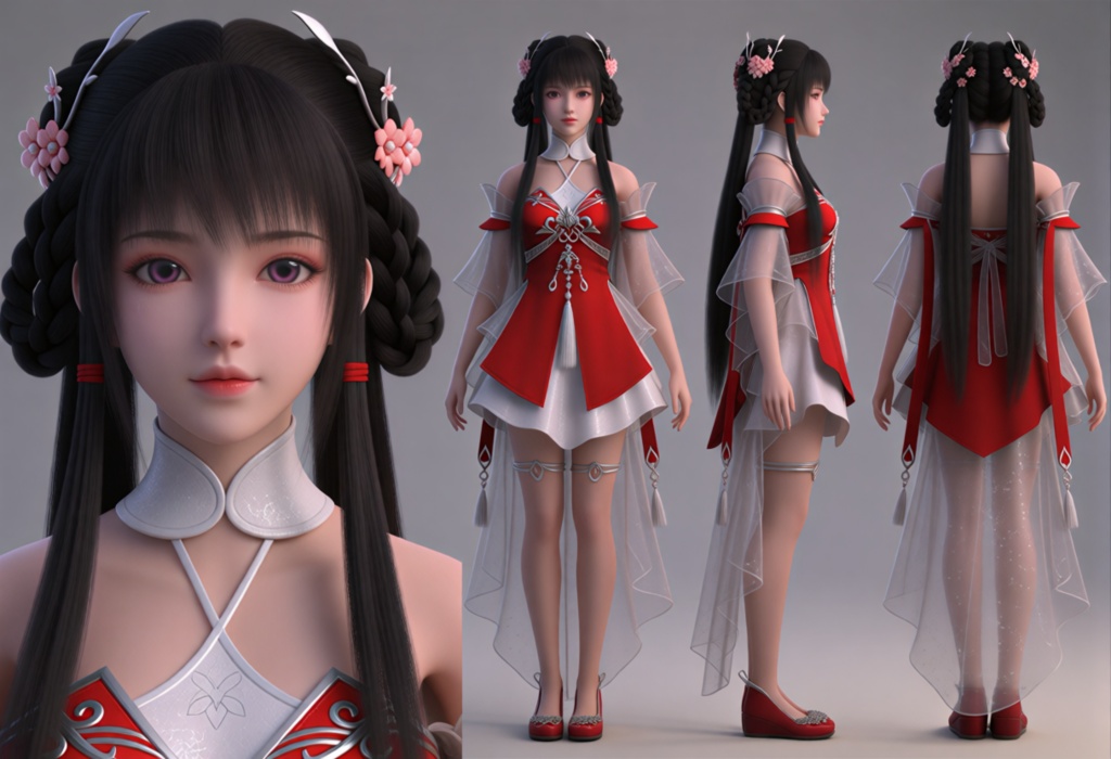 Krea2角色系列-火灵儿huolinger by Tianchimp on Tensor.Art