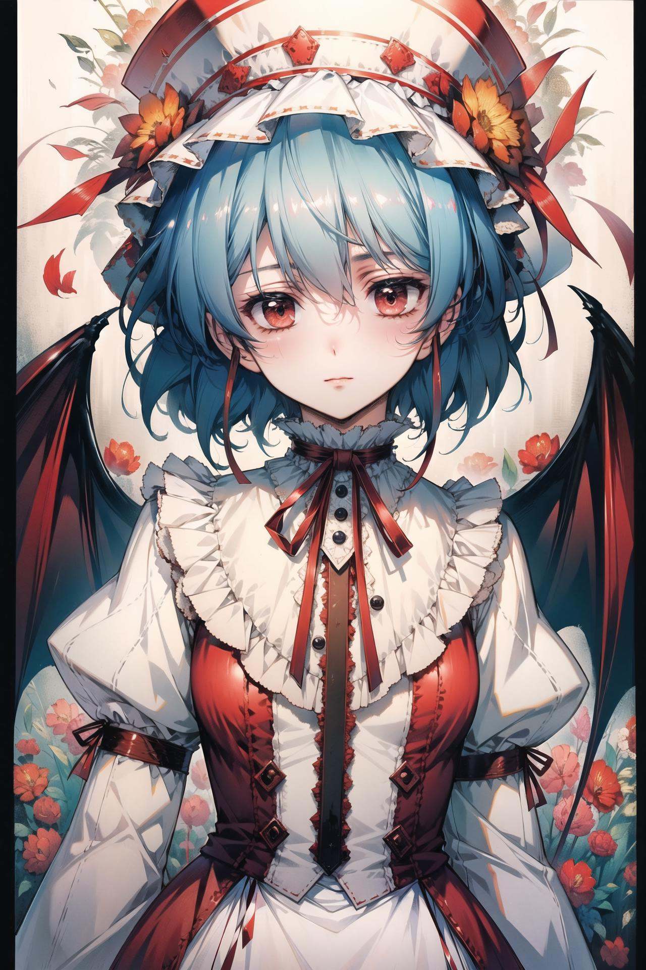1girl,  solo,  remilia scarlet on Tensor.Art