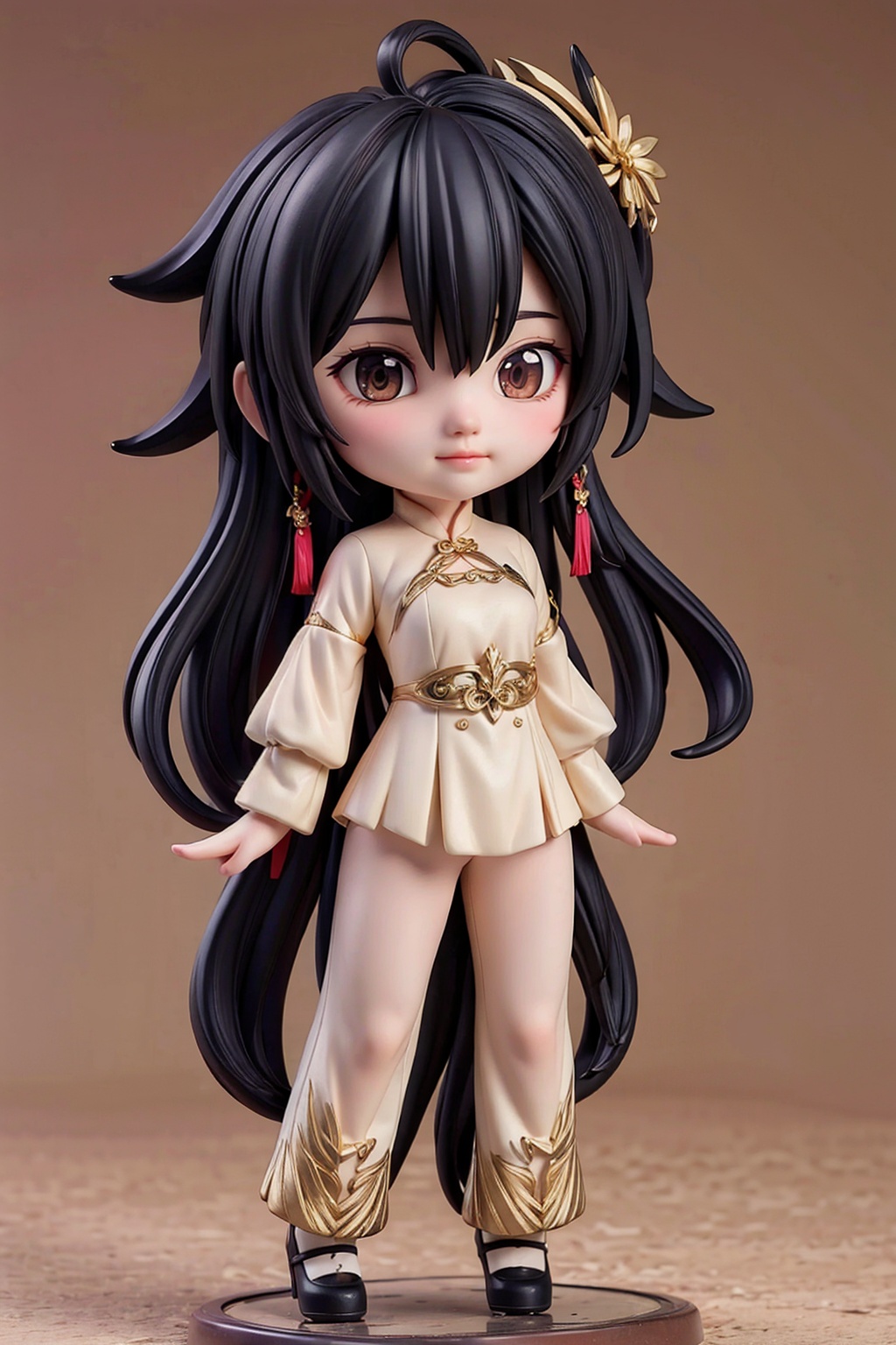 girl,black long hair,full body,arms at sides,chinese clothes,