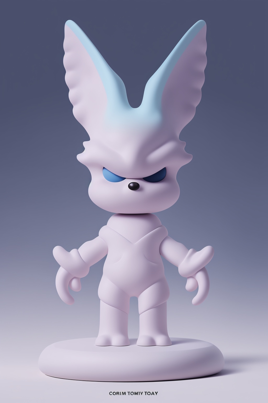 (solo),blue theme,masterpiece,Blu,designer toy,solo,cold,a dreamy scene,bokeh background,full body,depth of field effect,masterpiece,best quality,(masterpiece, top quality, best quality, official art, beautiful and aesthetic:1.2),