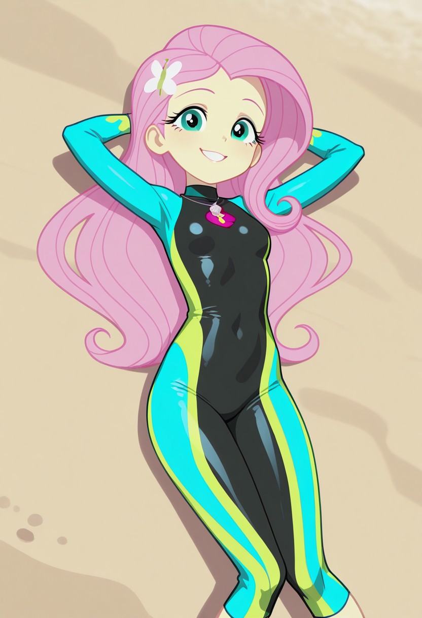 fluttershy_swimsuit,  Equestria Girls,  Fluttershy on Tensor.Art