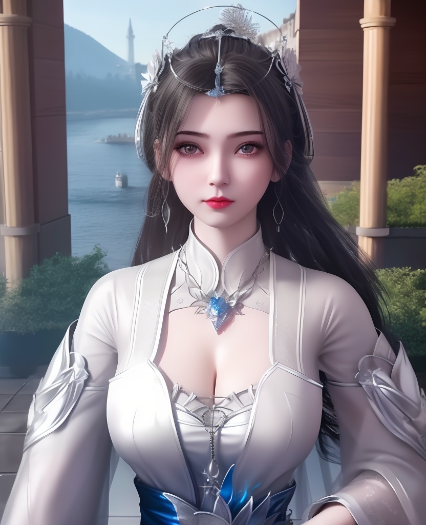 <lora:607-DA-仙逆-李慕婉-**:0.8>(,1girl, ,best quality, ),looking at viewer,ultra detailed background,ultra detailed background,ultra realistic 8k cg, ,masterpiece, (( , )),     ,castle,     pyrokinesis,  (cleavage), (),