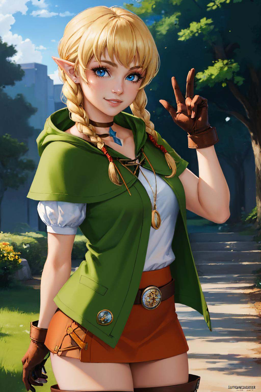 solo,  1girl,  linkle on Tensor.Art