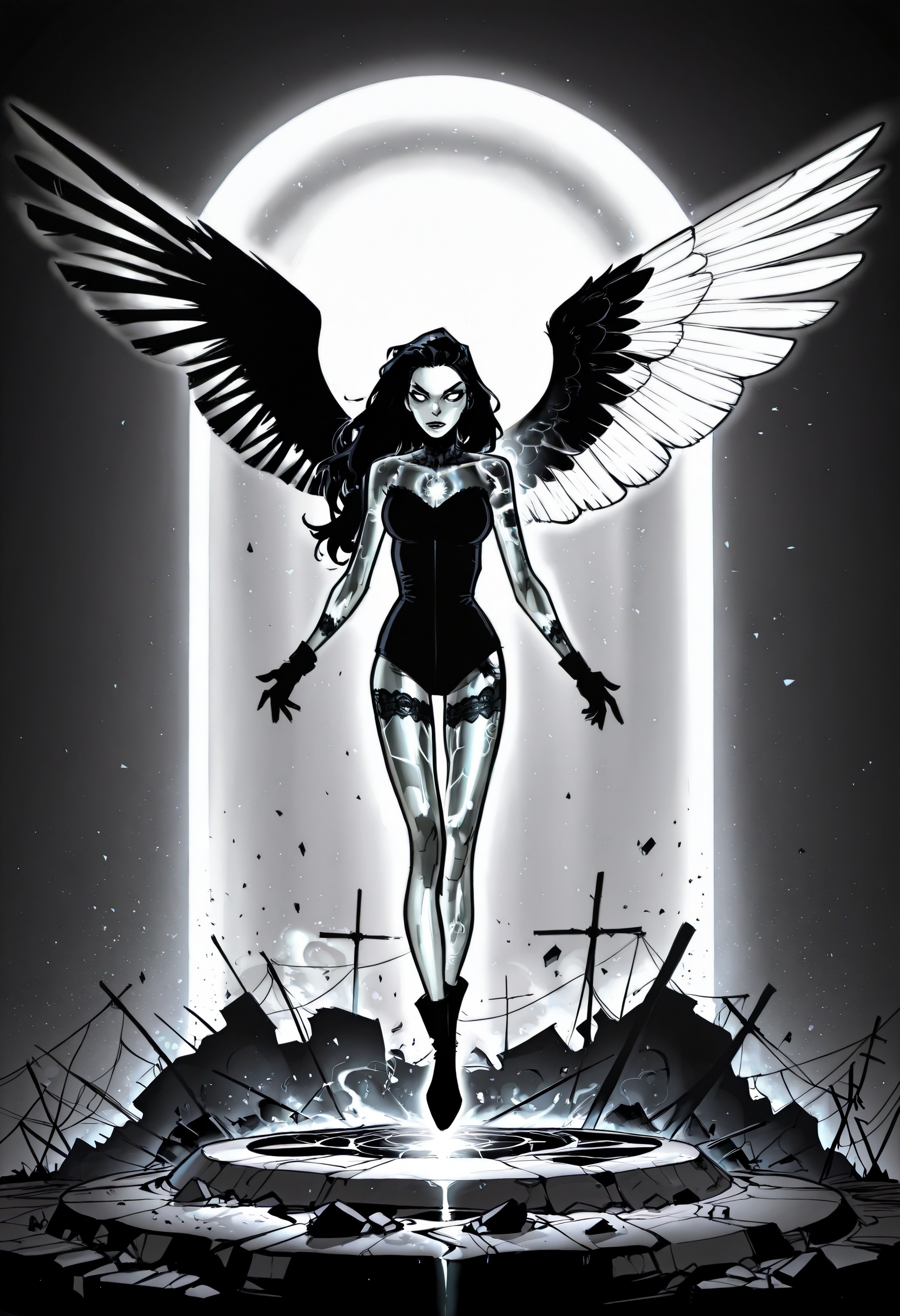 humberto_ramos,  sketch,  black_lace_gloves on Tensor.Art