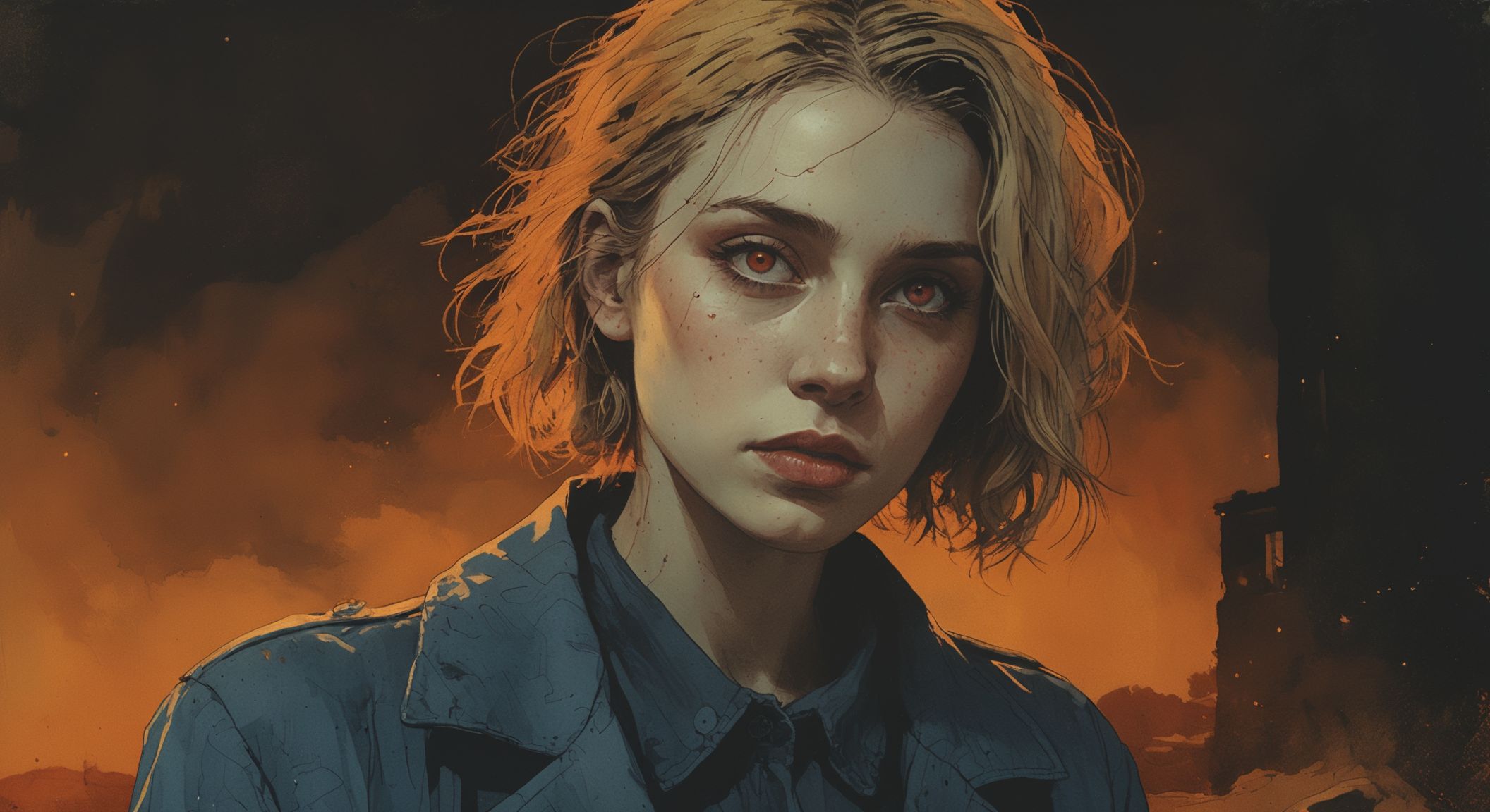 highly detailed linework,  textured shading,  gritty inking on Tensor.Art