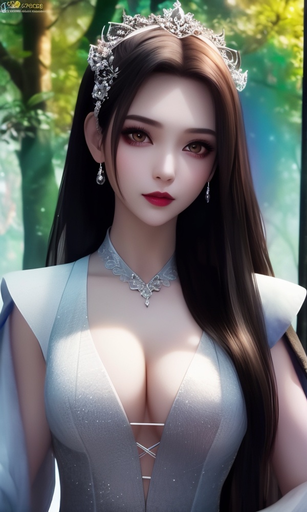 (,1girl, ,best quality, ),looking at viewer, <lora:411-DA-太一剑仙传-季师师:0.8> ,ultra detailed background,ultra detailed background,ultra realistic 8k cg,(masterpiece:1.2),(best quality:1.2),(ultra detailed:1.2),(official art:1.3),(beauty and aesthetics:0.8),detailed,(intricate:0.8),(highly detailed),(solo),delicate countenance,1girl,fancy,(glassy texture:1.2),(crush:1.2),8k,accessory,tattoo,(transparent:1.1),gown,energy encirclement,instant,in the twinkling of an eye,upper body,woman in a mythical forest, masterpiece, perfect face, intricate details, horror theme, raw photo, photo unp(cleavage),, blurry, depth_of_field, blurry_background, 1girl, blurry_foreground, black_hair, mole, solo, lips, motion_blur, nose, makeup,