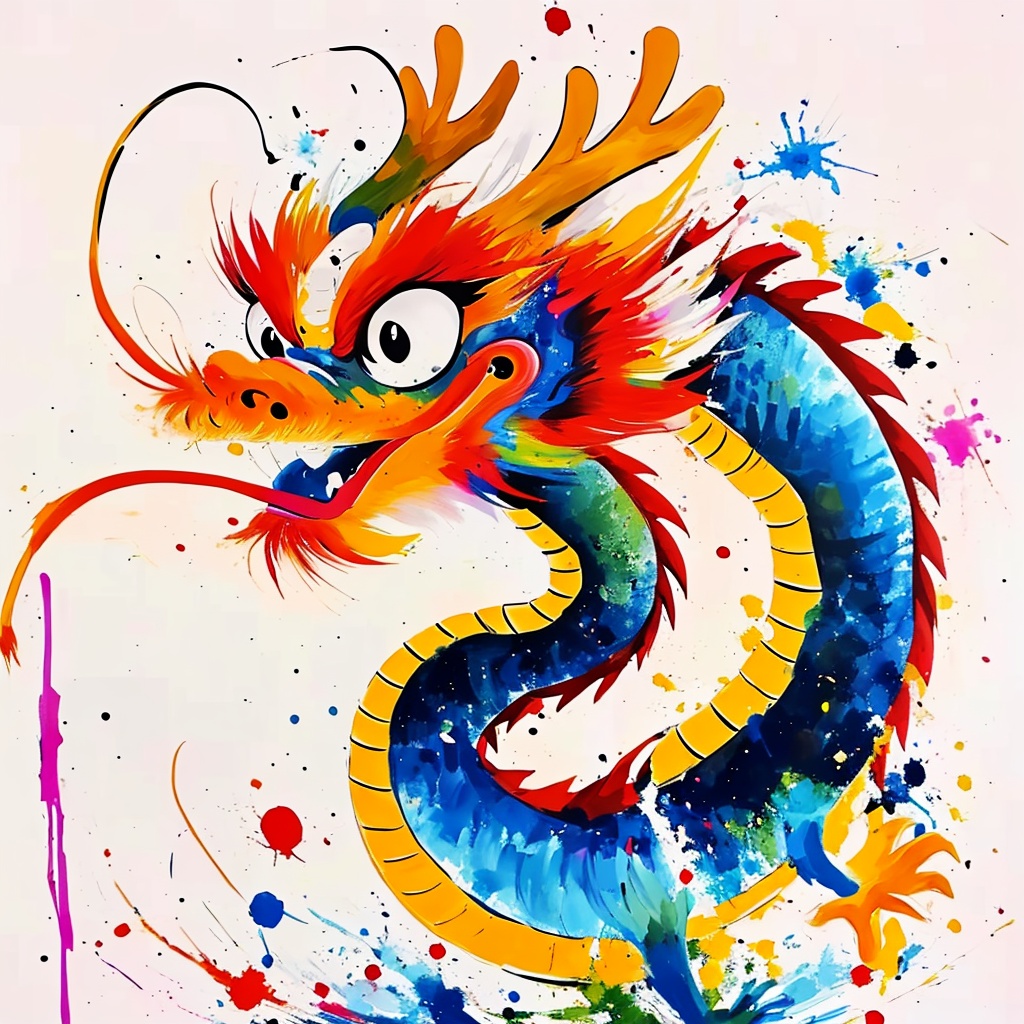 lcxl,looking at viewer,white background,no humans,traditional media,animal focus,<lora:lcxl:0.8>,dragon,, masterpiece, best quality,