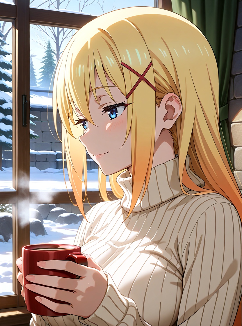 1girl,  solo,  sweater on Tensor.Art