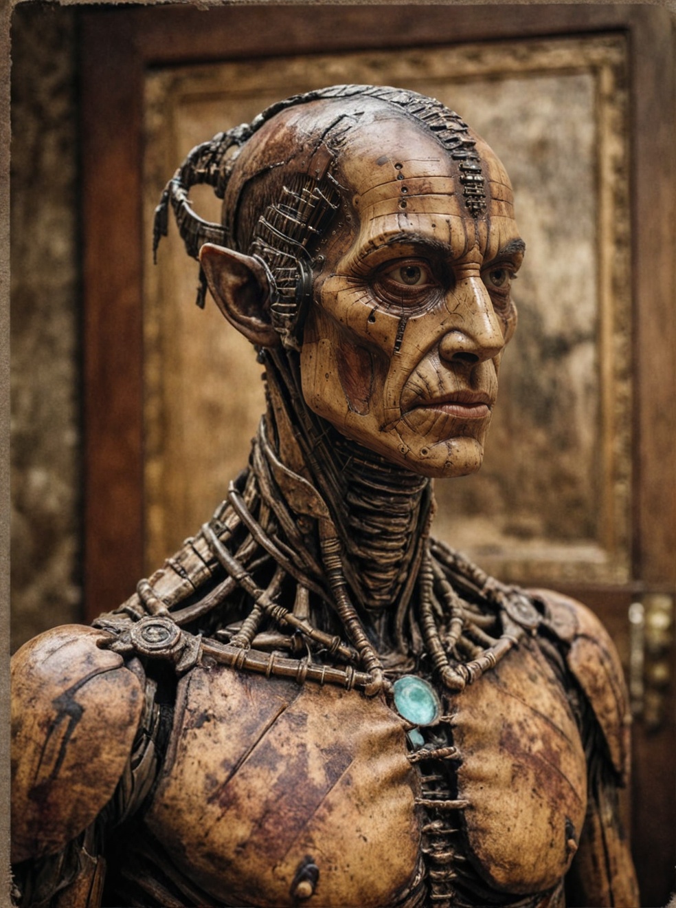 cinematic film still,  close up,  a robot monster stands tall on Tensor.Art