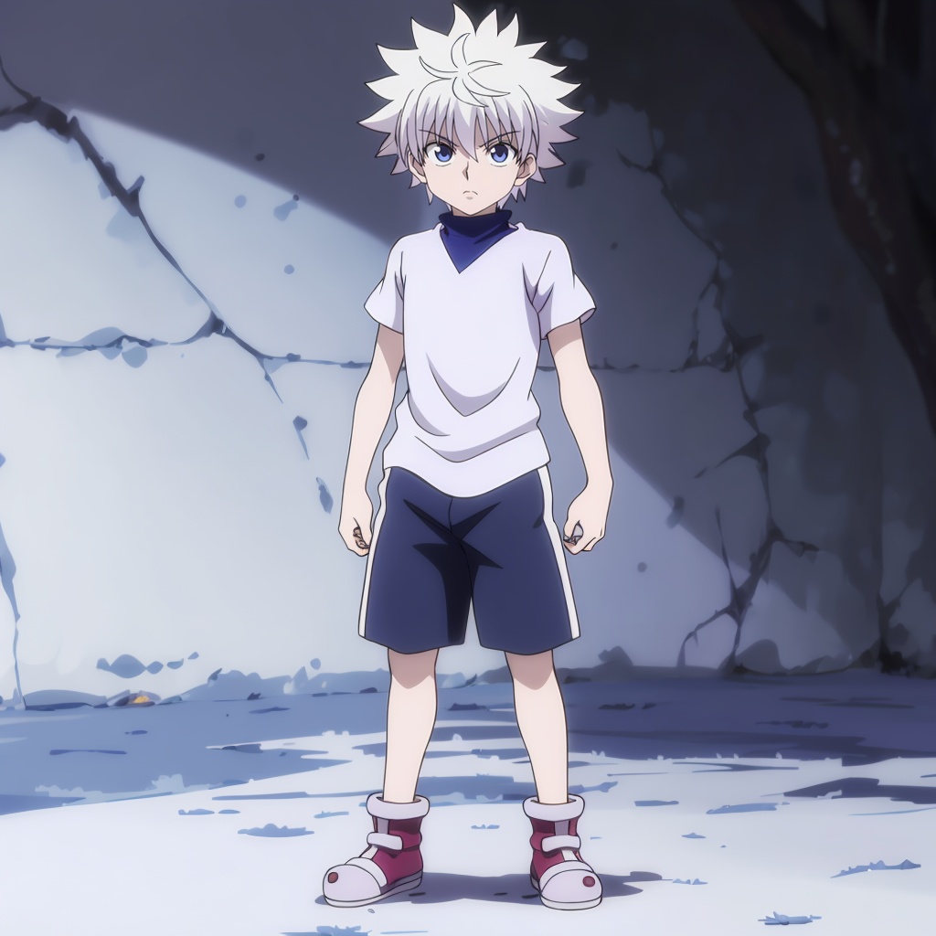 KilluaZoldyck,  1boy,  full body on Tensor.Art