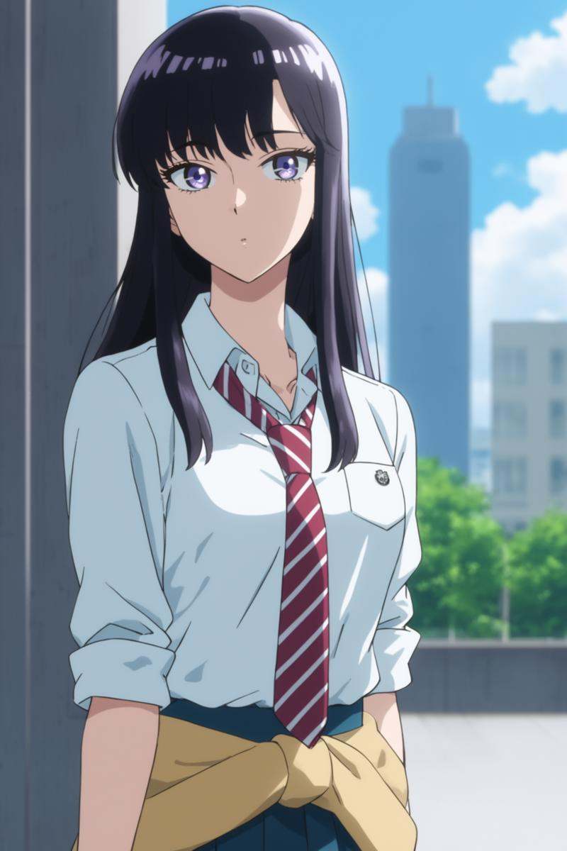 tachibana akira,  long hair,  black hair on Tensor.Art