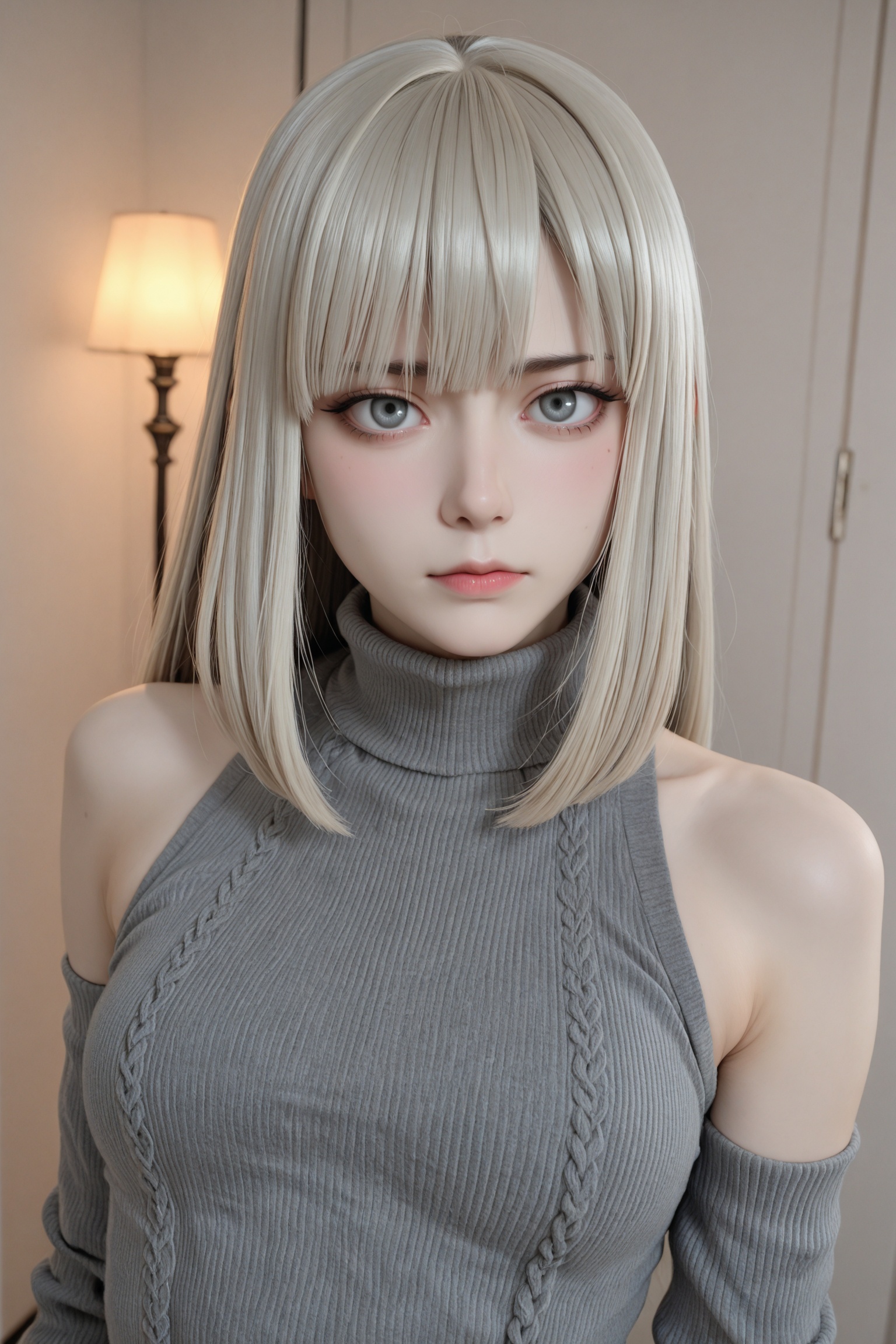 masterpiece,best quality,8k,gray_\(fate\),kikuyarou,1girl,grey_eyes,grey_hair,fate_\(series\),lord_el-melloi_ii_case_files,rainyazurehoodie,