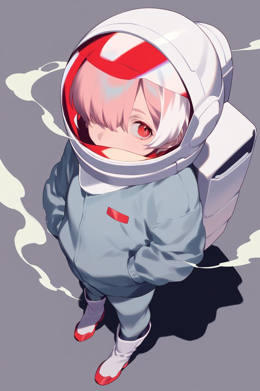 1girl,  solo,  white background on Tensor.Art