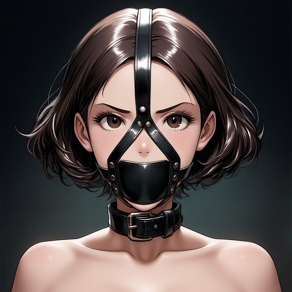 This is a highly detailed digital artwork rendered in a semi-realistic,  anime-inspired style. The subject is a young woma...